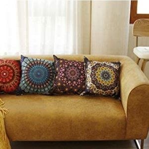 Gypsy Boho 4 Piece Accent Pillows